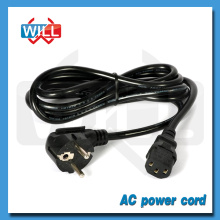 VDE CE ROHS 3 prong european power cord with schuko plug